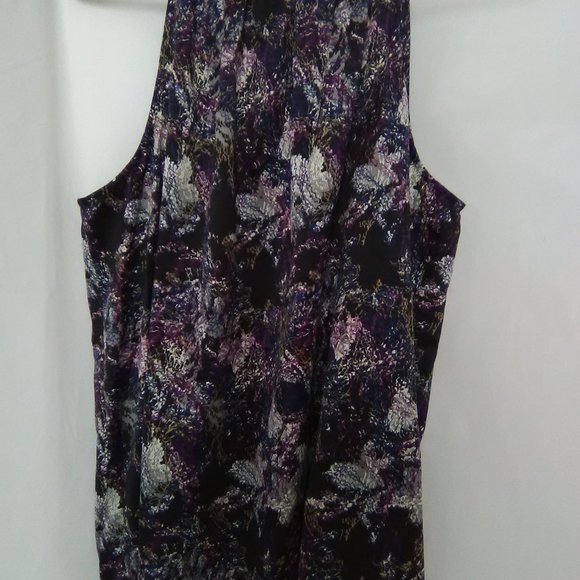 The Limited Women's Sleeveless Blouse Color Purple/Black Size Large - Picture 4 of 4